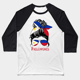 Philippines Girl, philippines girlfriend,  Filipina Girl, filipina  girlfriend, philippines Messy bun, filipina, pinay Baseball T-Shirt